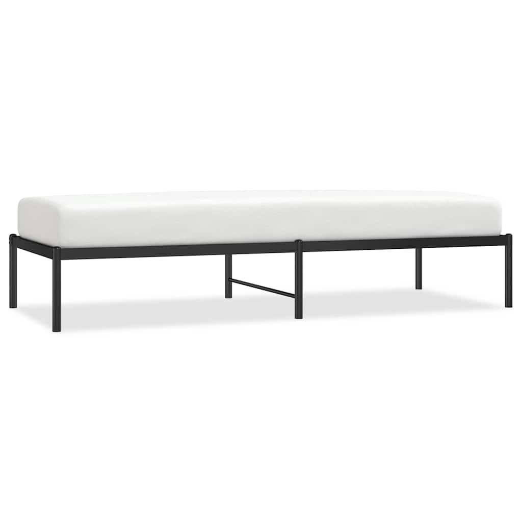 sengeramme 75x190 cm metal sort