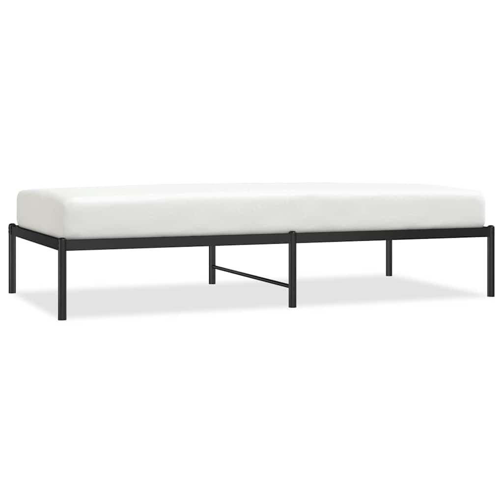 sengeramme 90x190 cm metal sort