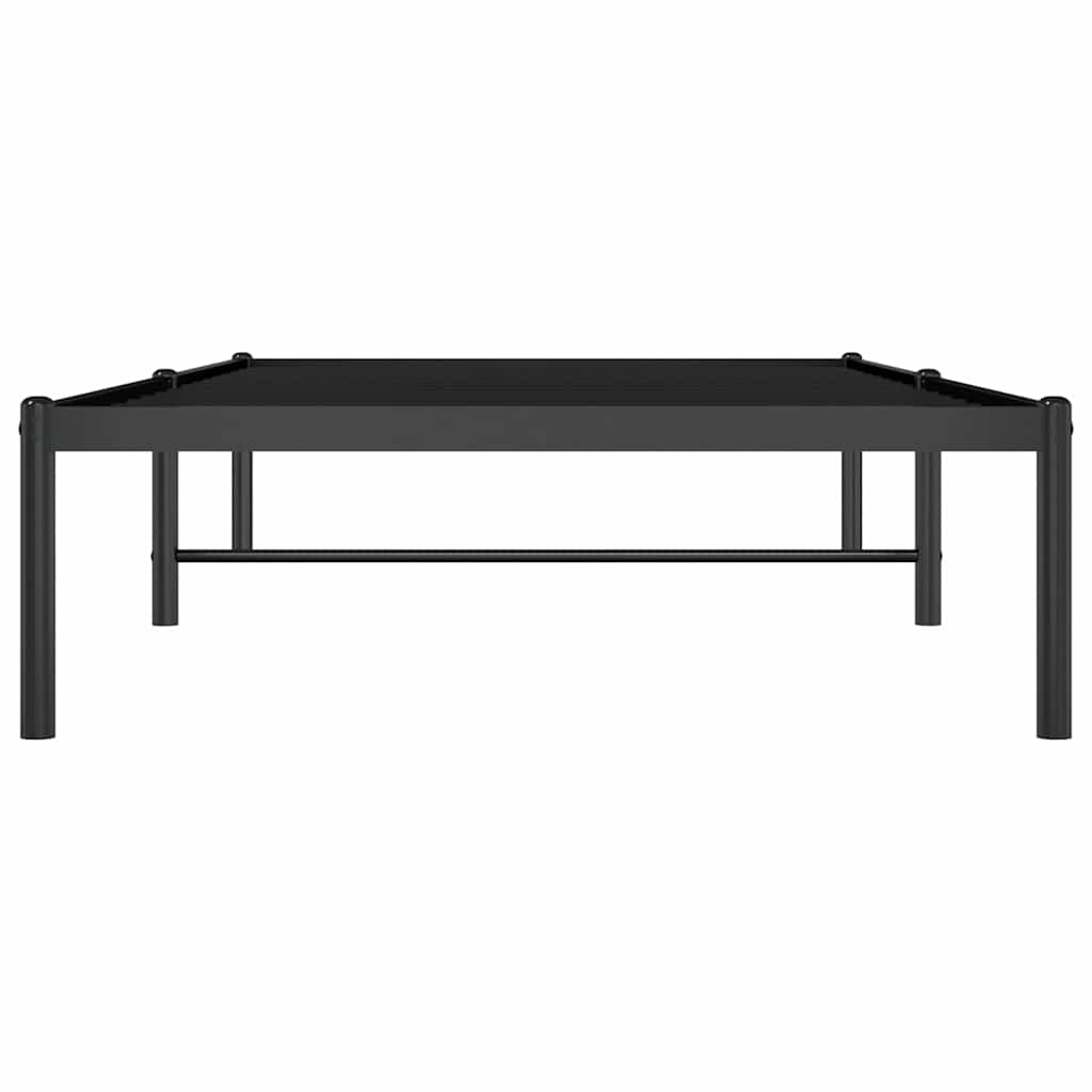 sengeramme 90x190 cm metal sort