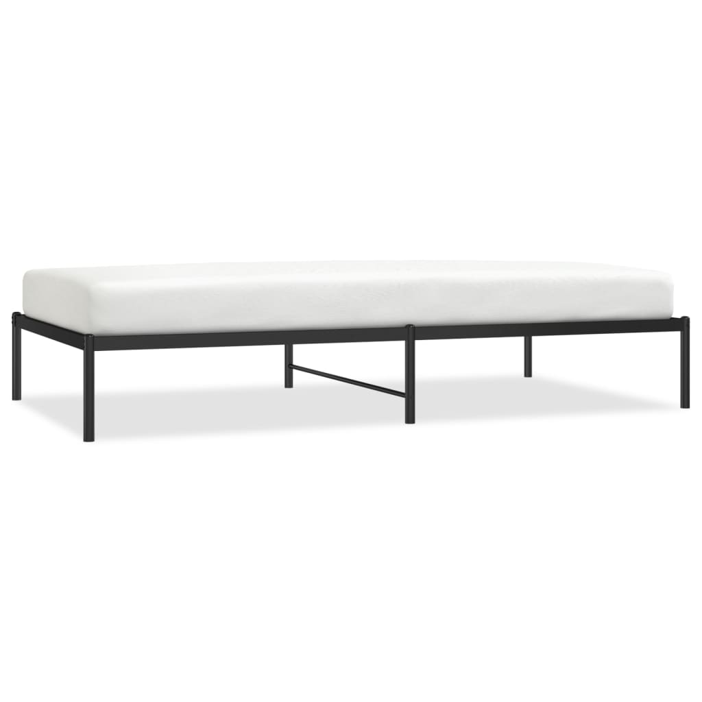 sengeramme 107x203 cm metal sort