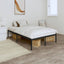 sengeramme 120x190 cm metal sort