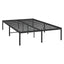 sengeramme 135x190 cm metal sort