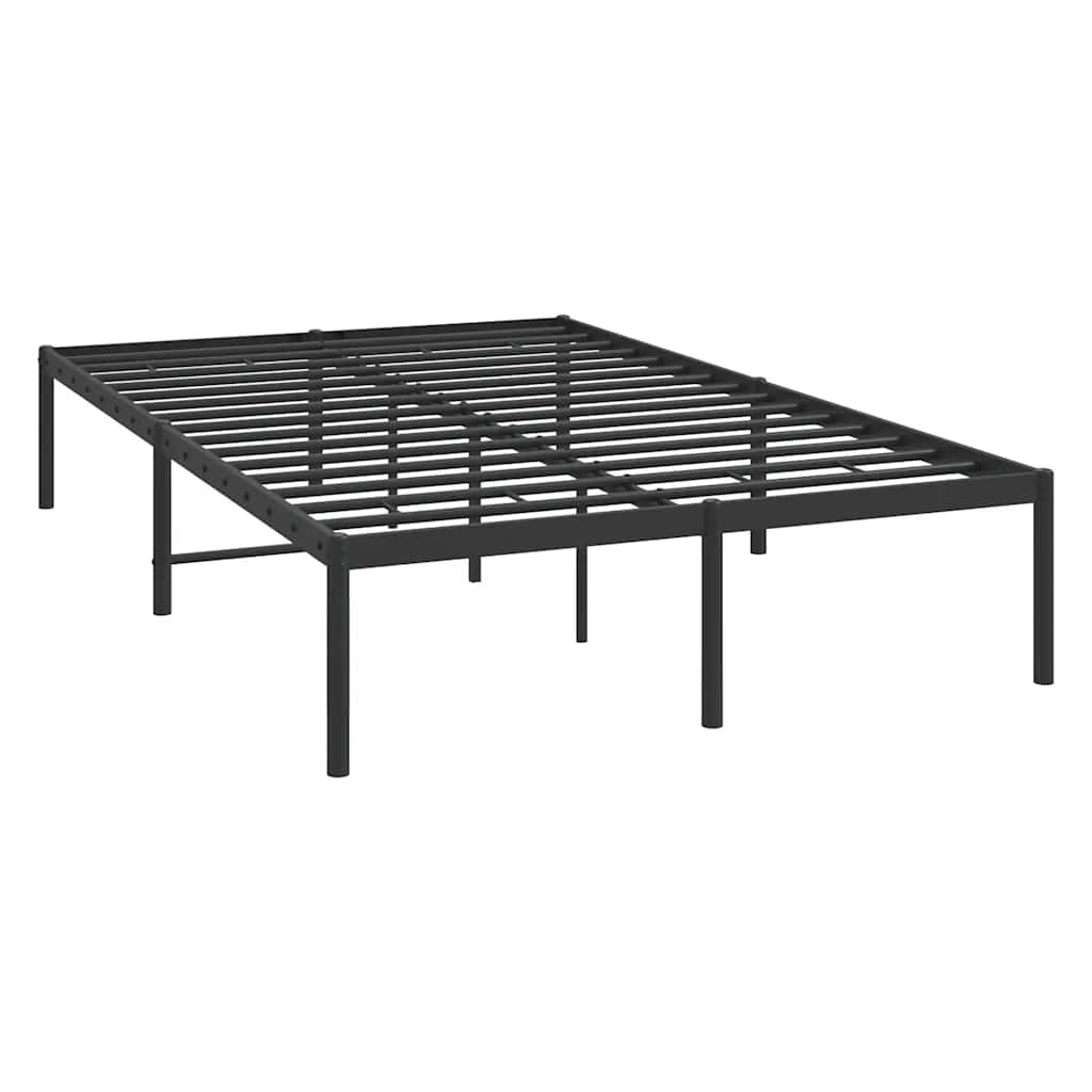 sengeramme 135x190 cm metal sort