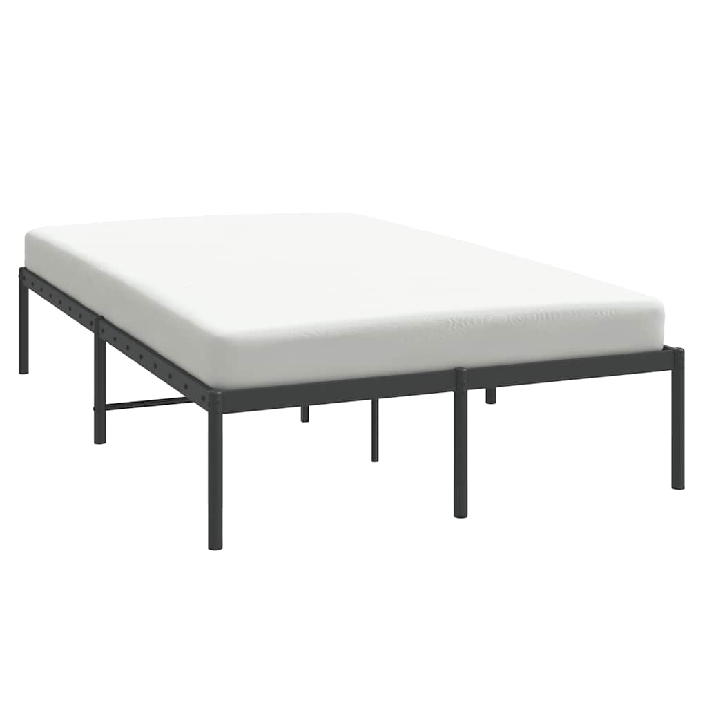 sengeramme 135x190 cm metal sort