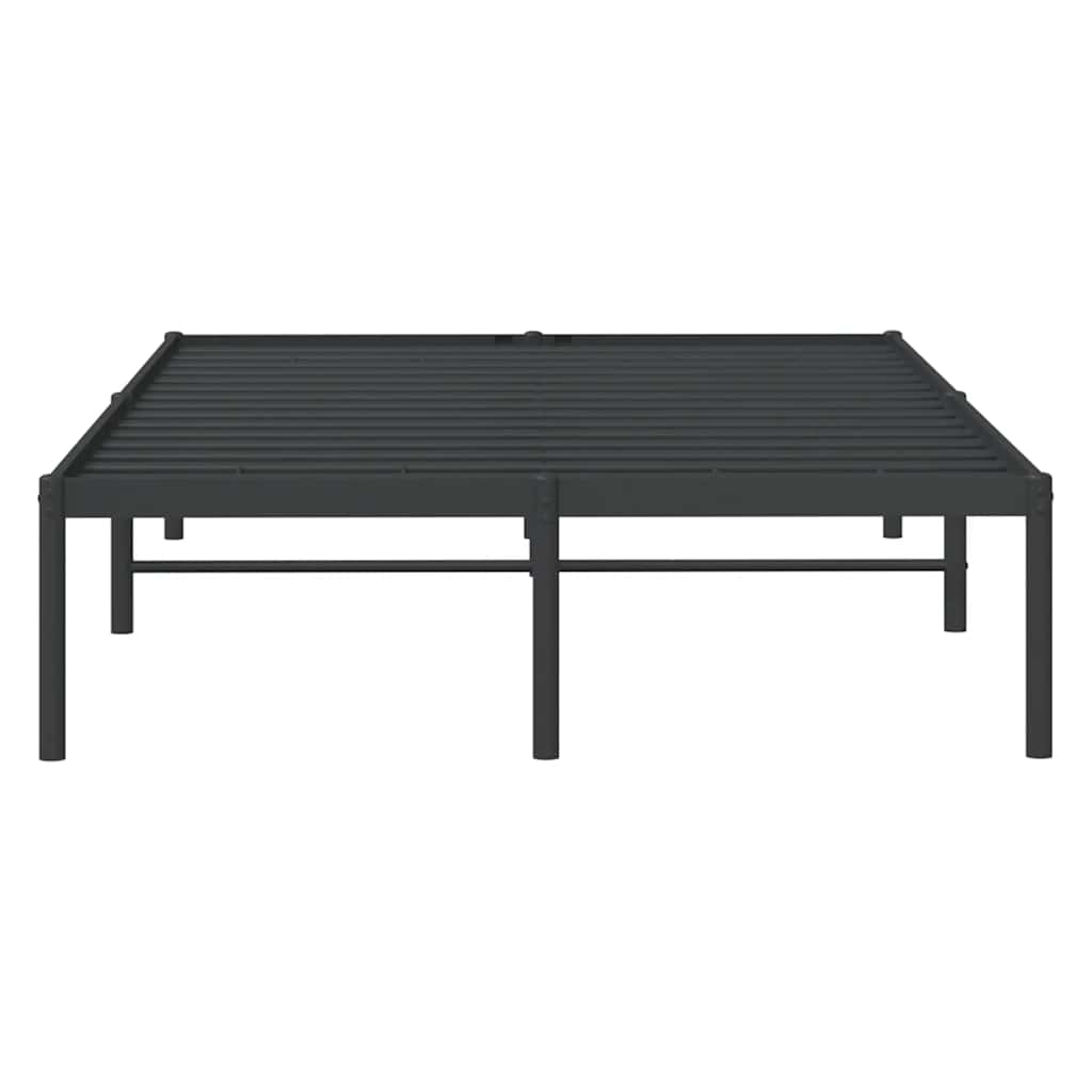 sengeramme 135x190 cm metal sort