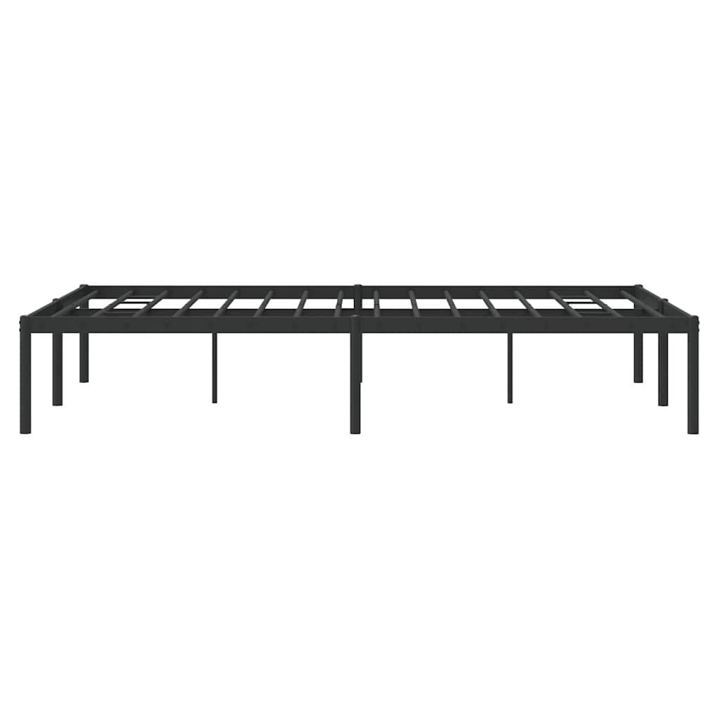 sengeramme 135x190 cm metal sort