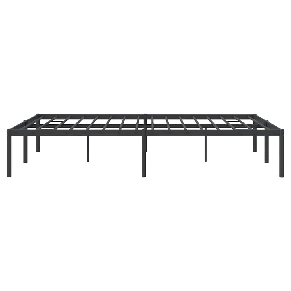 sengeramme 140x190 cm metal sort