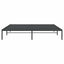 sengeramme 183x213 cm metal sort