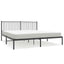sengeramme med sengegavl 183x213 cm metal sort