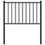 udskiftningsgavl 75 cm metal sort