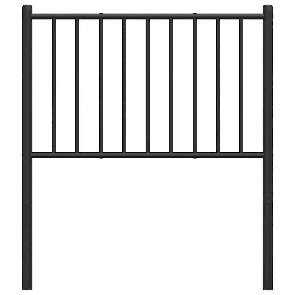 udskiftningsgavl 75 cm metal sort