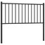 udskiftningsgavl 100 cm metal sort