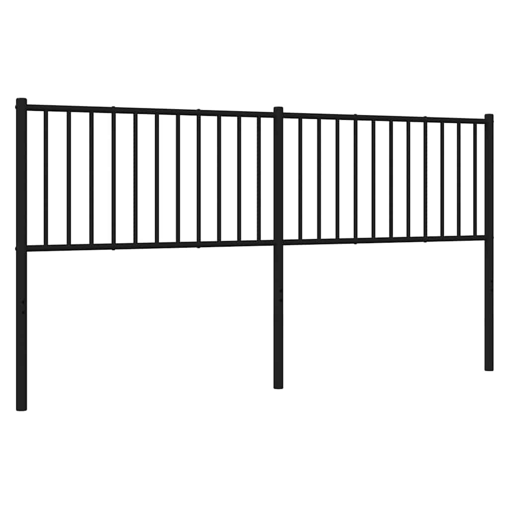 udskiftningsgavl 180 cm metal sort