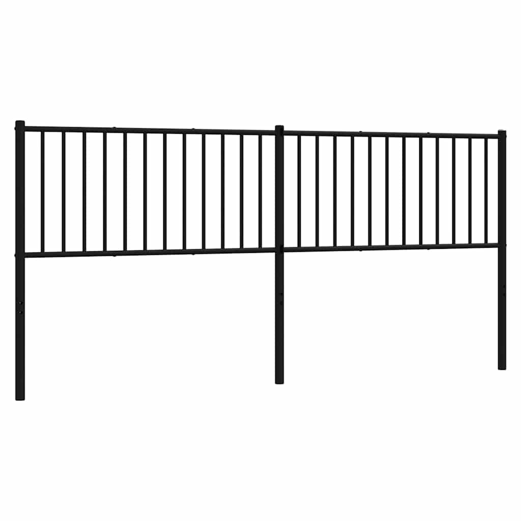 udskiftningsgavl 193 cm metal sort