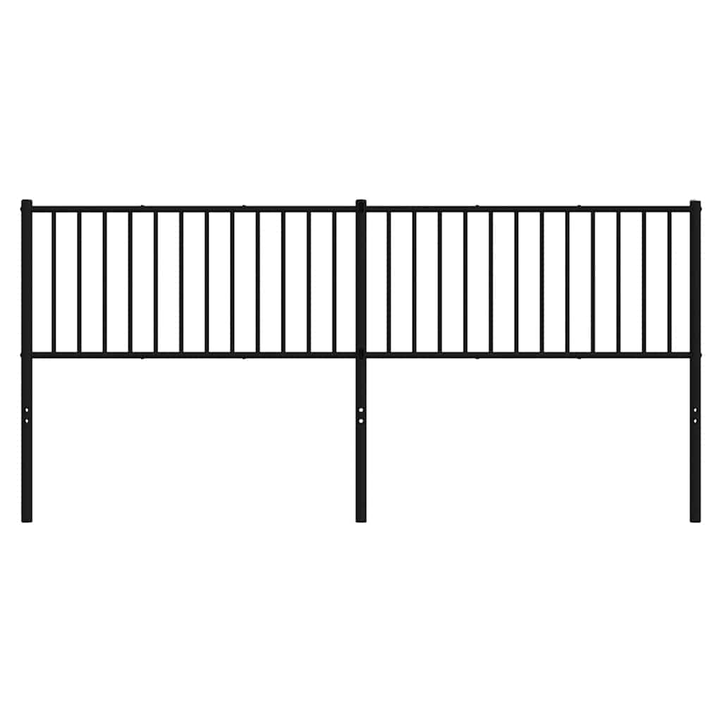 udskiftningsgavl 193 cm metal sort