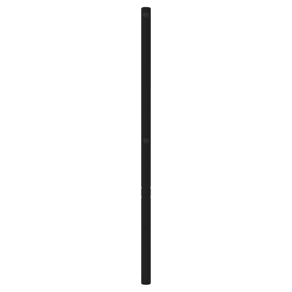 udskiftningsgavl 193 cm metal sort