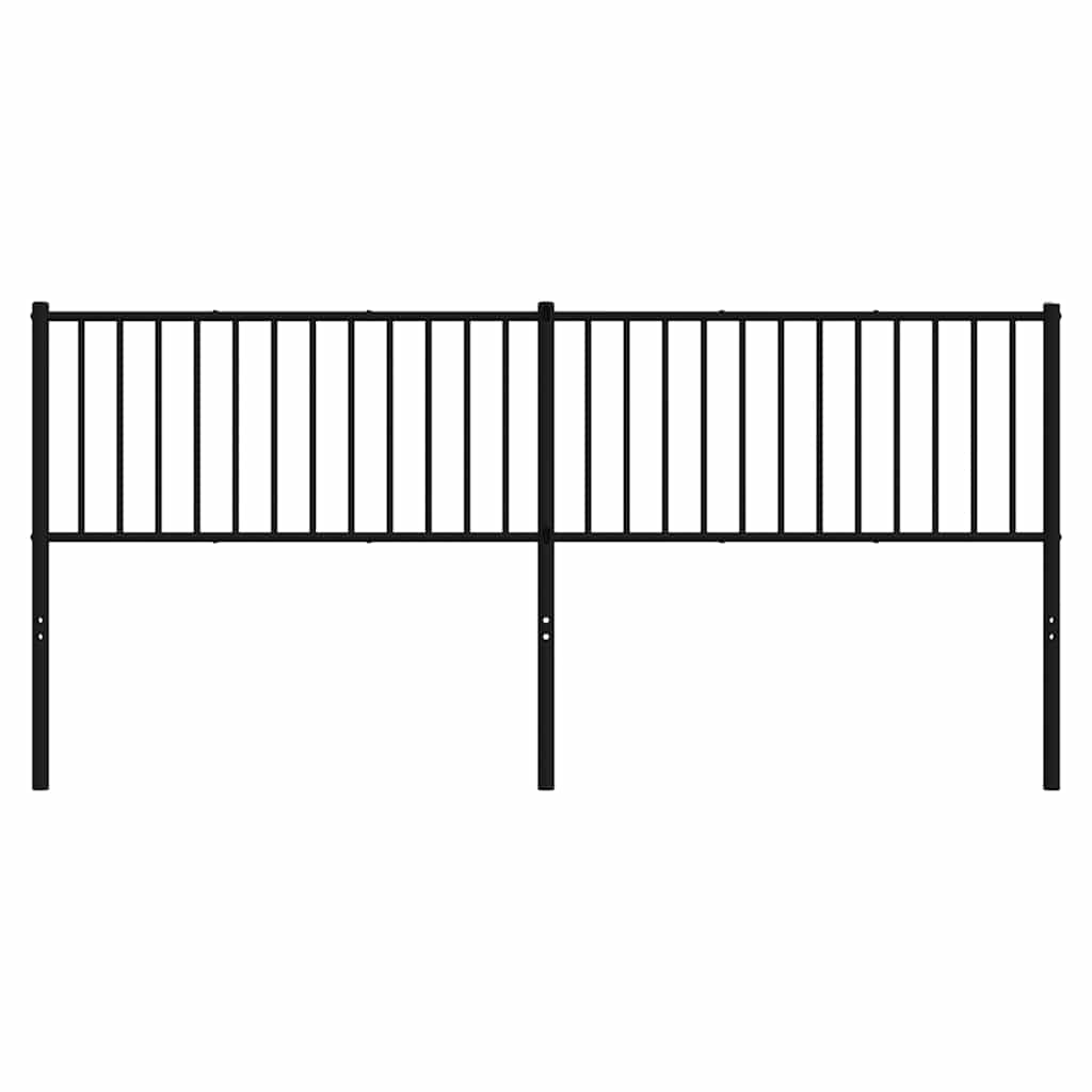 udskiftningsgavl 200 cm metal sort