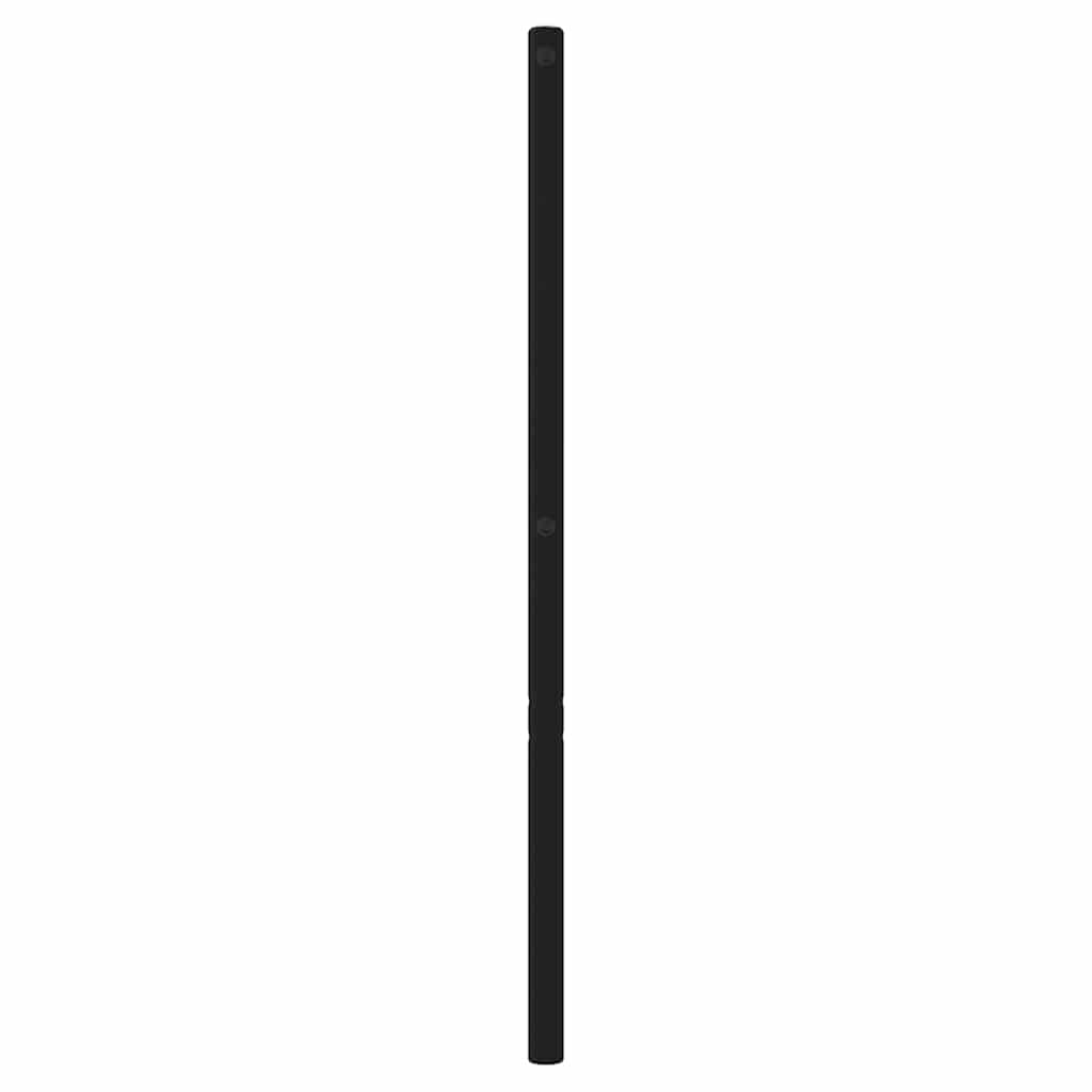 udskiftningsgavl 200 cm metal sort