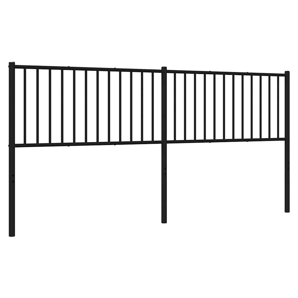 udskiftningsgavl 200 cm metal sort