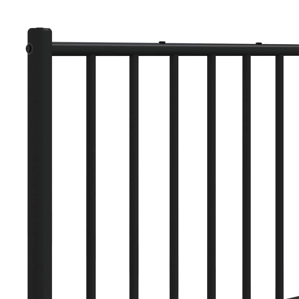 udskiftningsgavl 200 cm metal sort