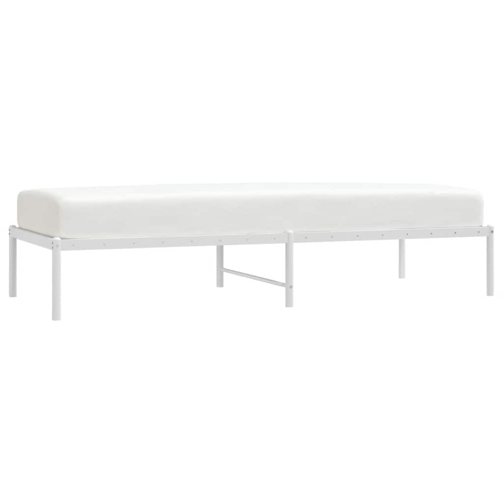 sengeramme 75x190 cm metal hvid