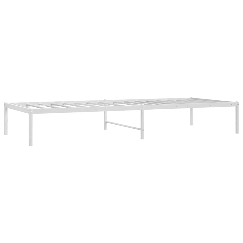 sengeramme 80x200 cm metal hvid