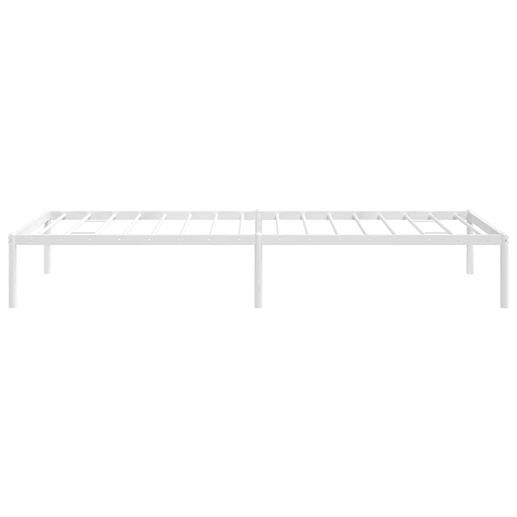 sengeramme 80x200 cm metal hvid
