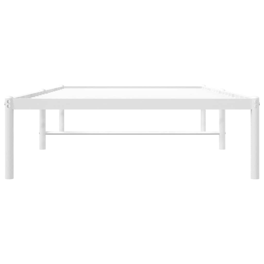 sengeramme 90x200 cm metal hvid
