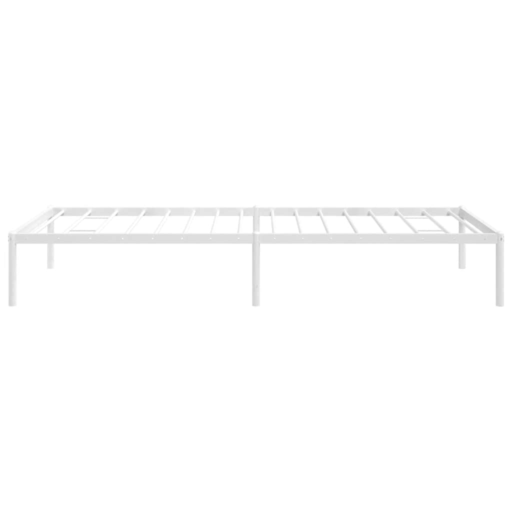 sengeramme 90x200 cm metal hvid