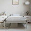 sengeramme 100x190 cm metal hvid