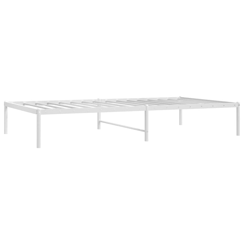 sengeramme 100x190 cm metal hvid