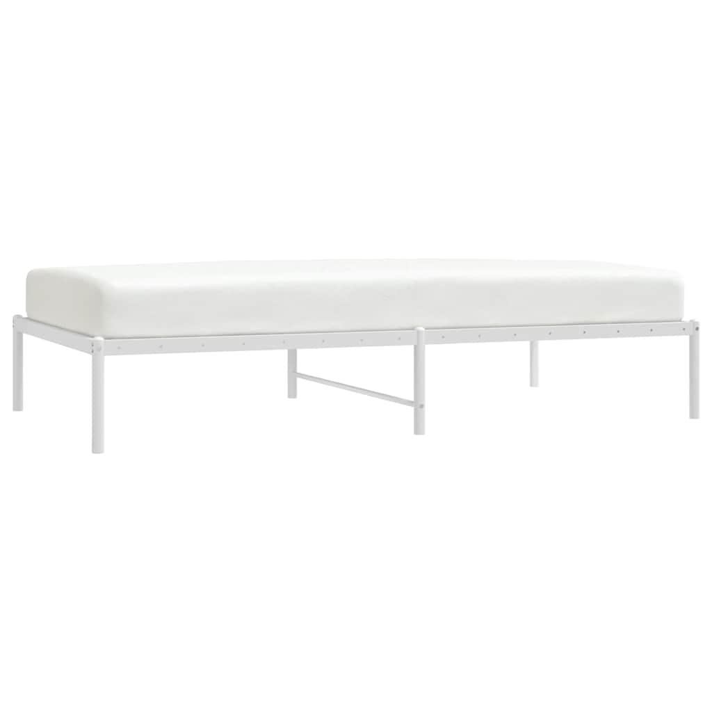 sengeramme 100x190 cm metal hvid
