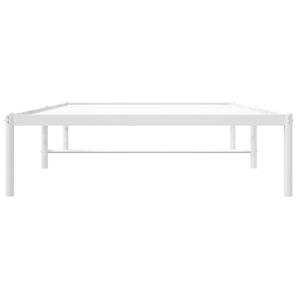 sengeramme 100x190 cm metal hvid