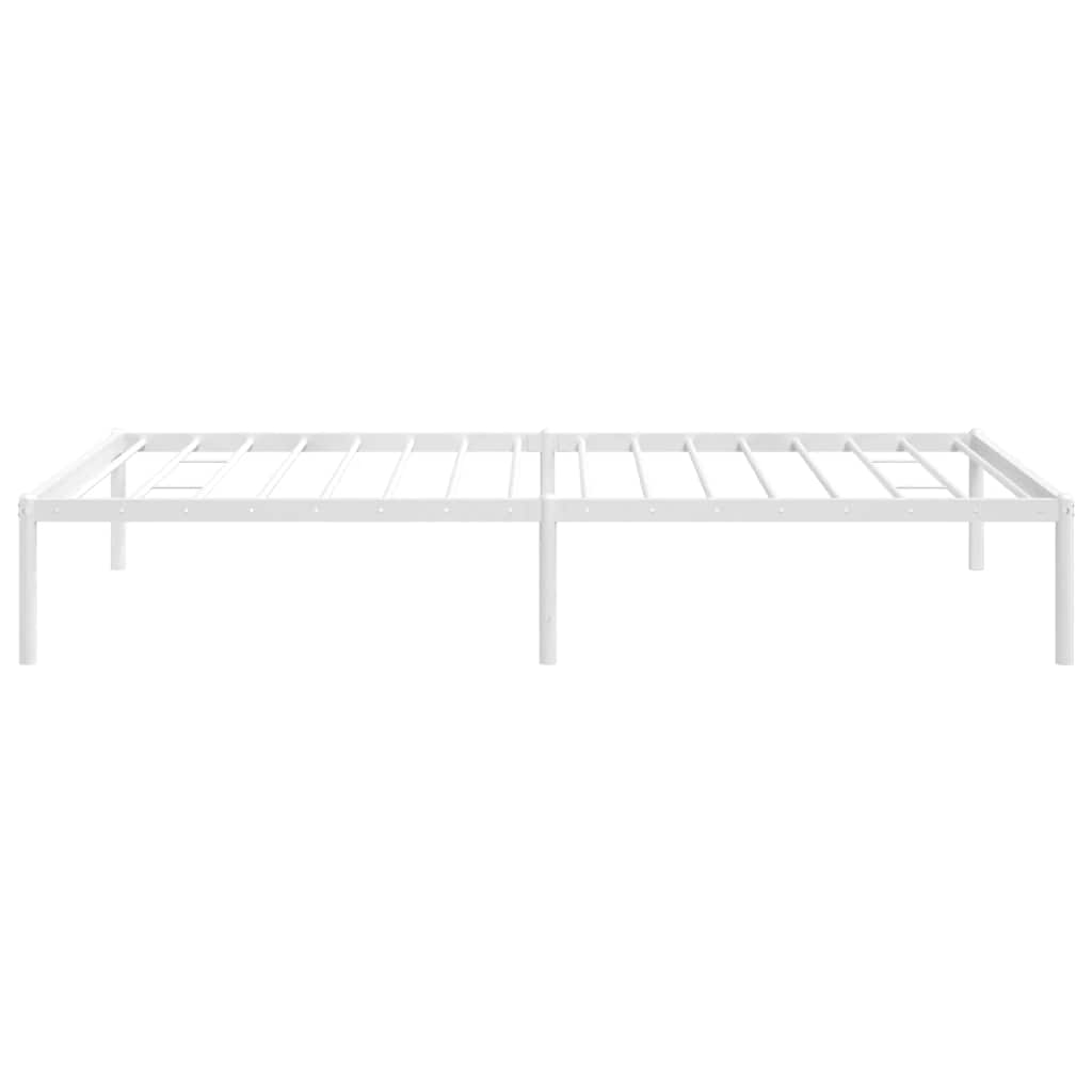 sengeramme 100x190 cm metal hvid