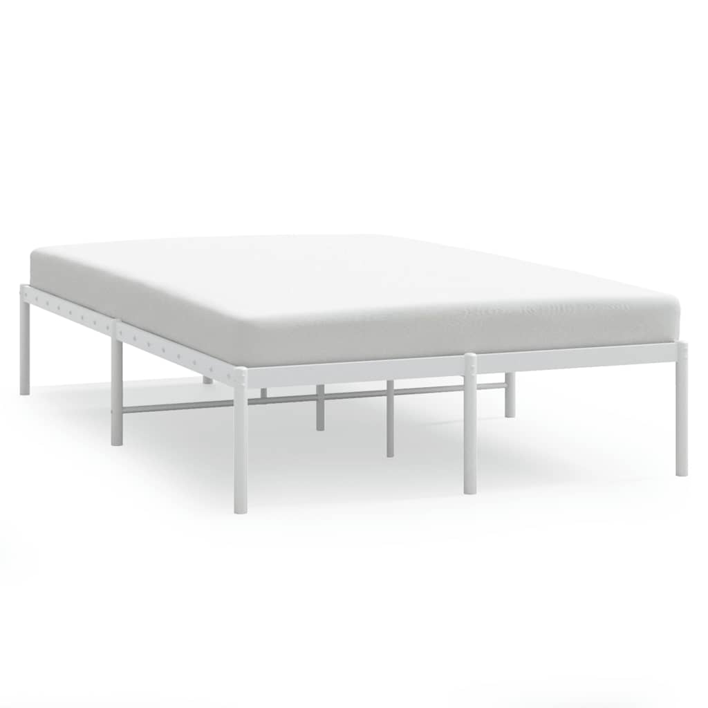 sengeramme 120x200 cm metal hvid