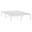 sengeramme 120x200 cm metal hvid
