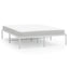 sengeramme 150x200 cm metal hvid