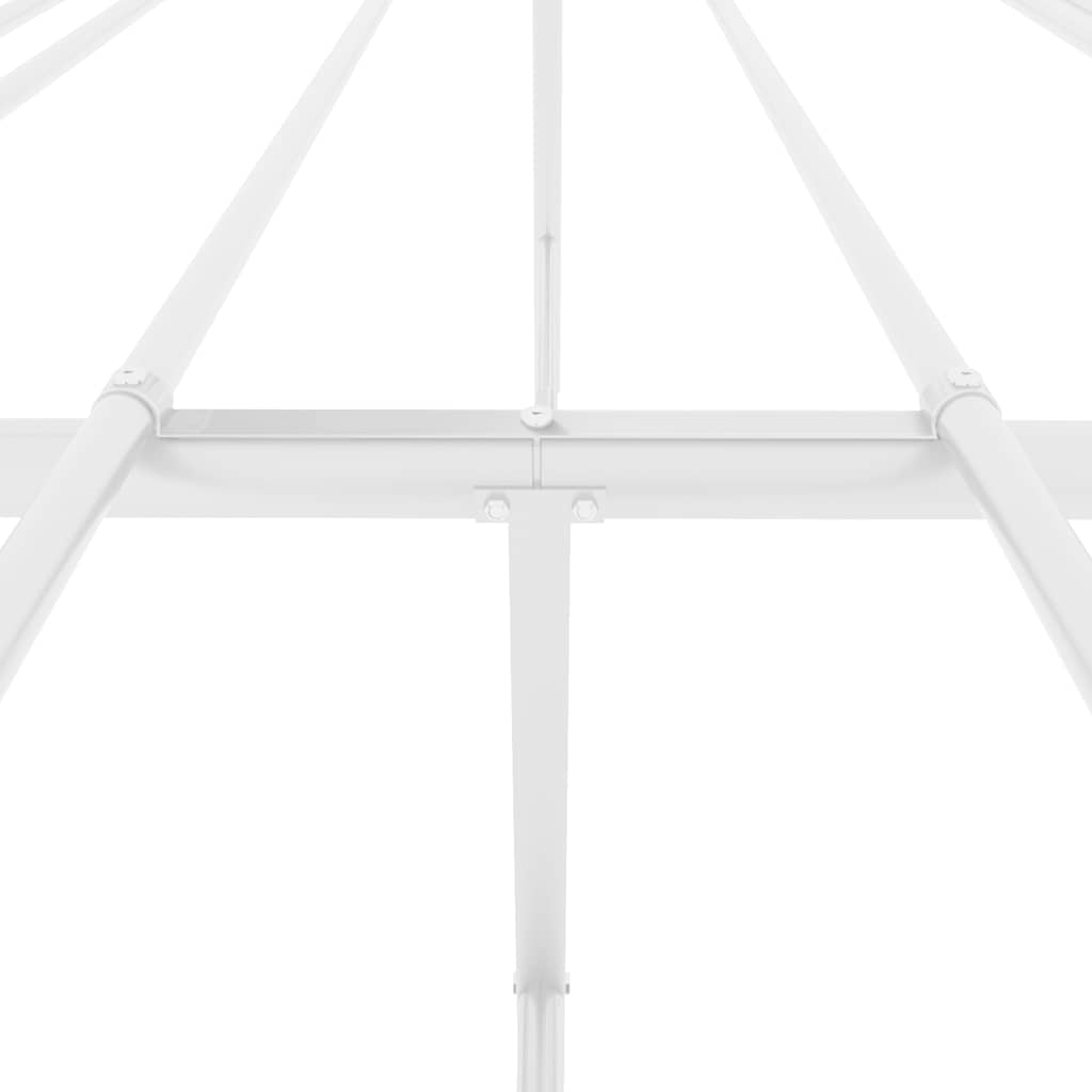 sengeramme 180x200 cm metal hvid