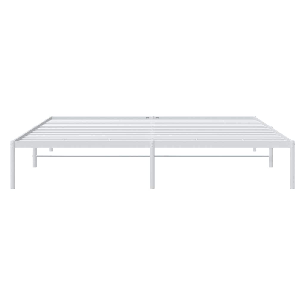 sengeramme 183x213 cm metal hvid