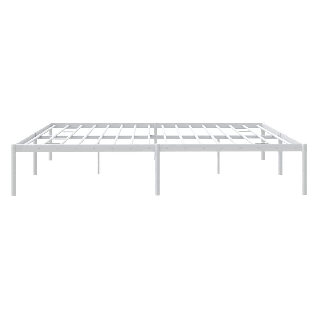 sengeramme 183x213 cm metal hvid