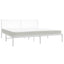 sengeramme med sengegavl 193x203 cm metal hvid