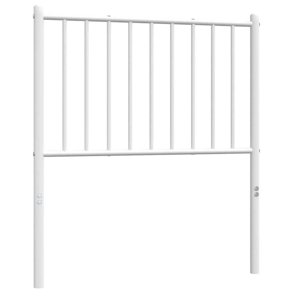 udskiftningsgavl 75 cm metal hvid