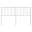 udskiftningsgavl 160 cm metal hvid