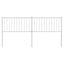 udskiftningsgavl 180 cm metal hvid