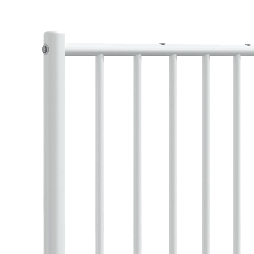 udskiftningsgavl 180 cm metal hvid