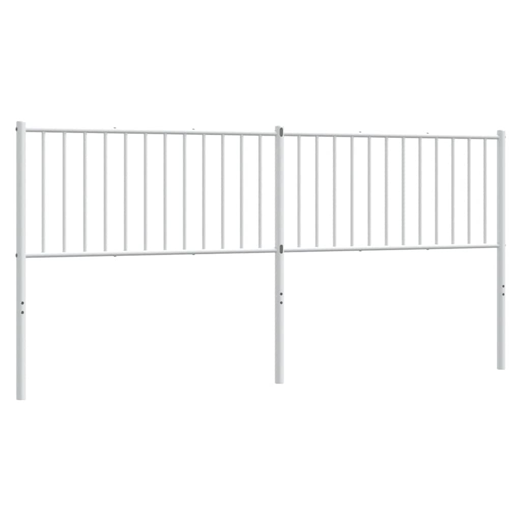 udskiftningsgavl 193 cm metal hvid