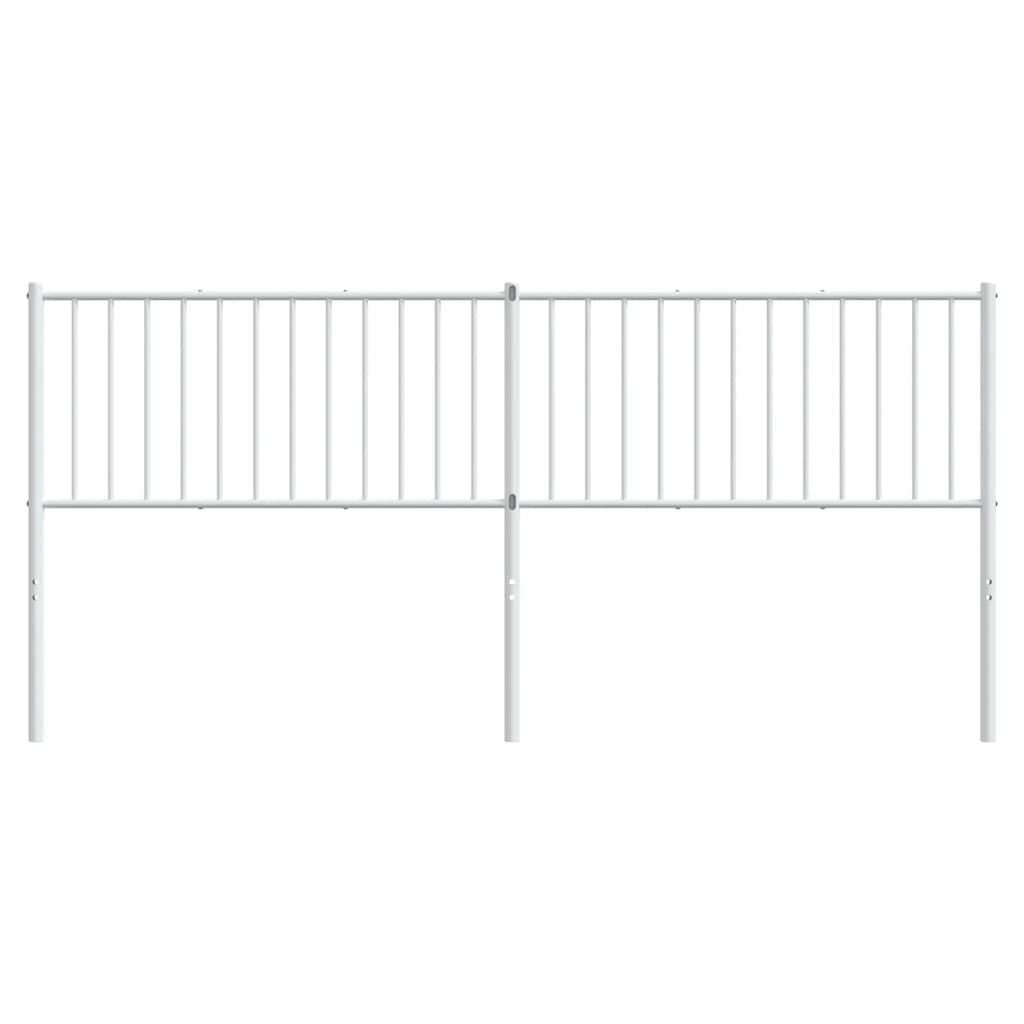 udskiftningsgavl 193 cm metal hvid