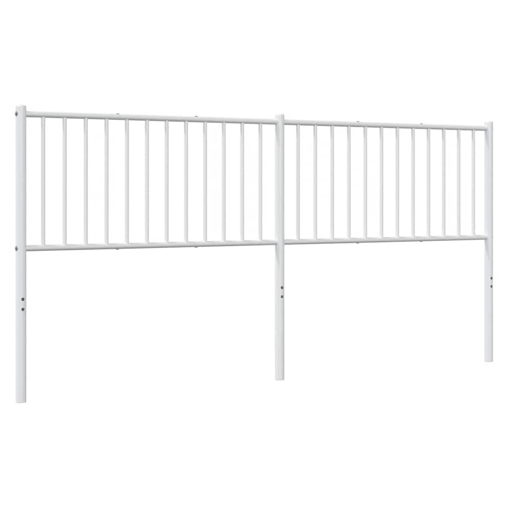 udskiftningsgavl 193 cm metal hvid