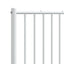 udskiftningsgavl 193 cm metal hvid