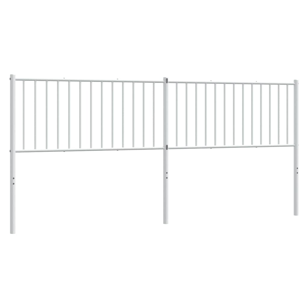 udskiftningsgavl 200 cm metal hvid
